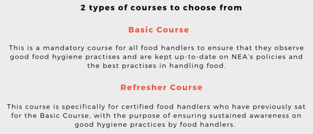 Food safety course level 1 (Refresher and Full)
